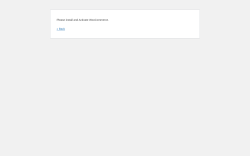Page screenshot: Plugin dependency check