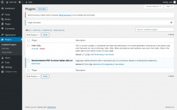 Page screenshot: Plugins ‹ Test site — WordPress