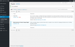 Page screenshot: Plugins &lsaquo; Test site &mdash; WordPress