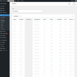 Page screenshot: WooCommerce → Customers