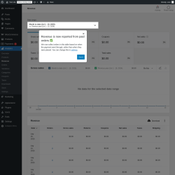 Page screenshot: Analytics → Revenue