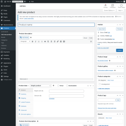 Page screenshot: Products → Add new product