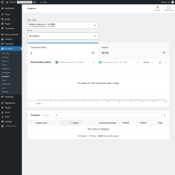 Page screenshot: Analytics → Coupons