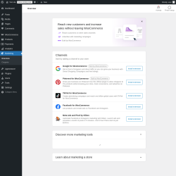Page screenshot: Marketing
