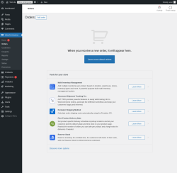 Page screenshot: WooCommerce → Orders