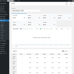 Page screenshot: Analytics → Revenue