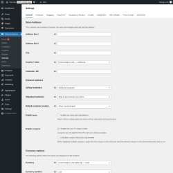 Page screenshot: WooCommerce → Settings