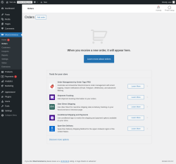 Page screenshot: WooCommerce → Orders