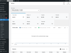 Page screenshot: Analytics → Revenue