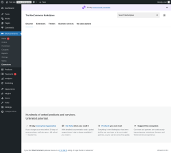 Page screenshot: WooCommerce → Extensions 