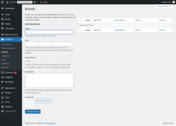 Page screenshot: Products → Brands