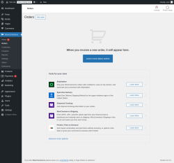 Page screenshot: WooCommerce &rarr; Orders