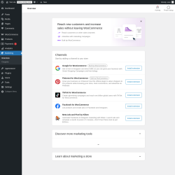 Page screenshot: Marketing