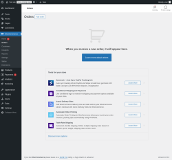 Page screenshot: WooCommerce &rarr; Orders