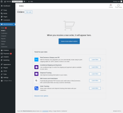 Page screenshot: WooCommerce &rarr; Orders