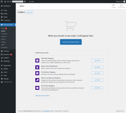 Page screenshot: WooCommerce &rarr; Orders