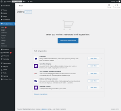 Page screenshot: WooCommerce &rarr; Orders