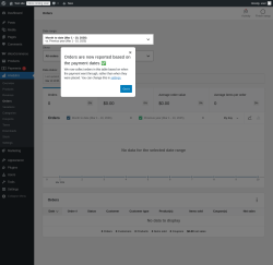 Page screenshot: Analytics &rarr; Orders