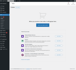 Page screenshot: WooCommerce &rarr; Orders