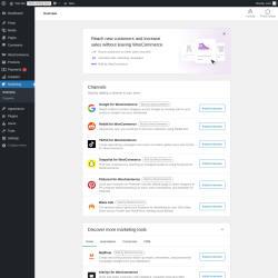 Page screenshot: Marketing