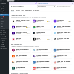 Page screenshot: WooCommerce &rarr; 