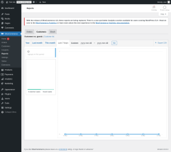 Page screenshot: WooCommerce &rarr; Reports &rarr; Customers
