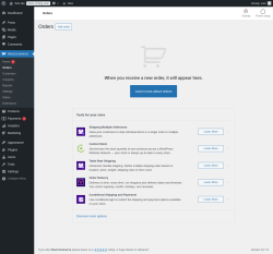Page screenshot: WooCommerce &rarr; Orders