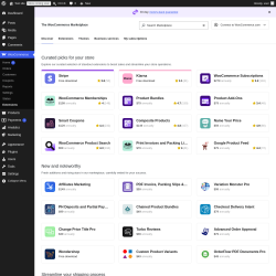 Page screenshot: WooCommerce &rarr; 