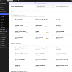 Page screenshot: WooCommerce &rarr; 