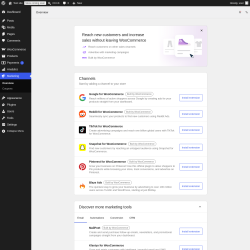 Page screenshot: Marketing