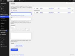 Page screenshot: Products &rarr; Brands