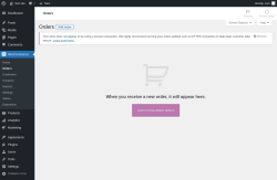 Page screenshot: WooCommerce → Orders
