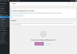 Page screenshot: Products