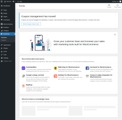 Page screenshot: Marketing