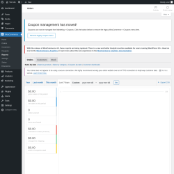 Page screenshot: WooCommerce → Reports