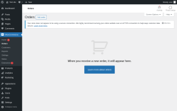 Page screenshot: WooCommerce &rarr; Orders