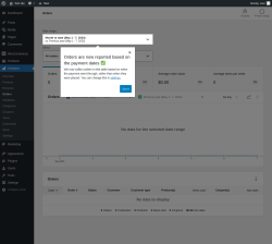 Page screenshot: Analytics &rarr; Orders