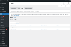 Page screenshot: WooCommerce &rarr; Status &rarr; Logs