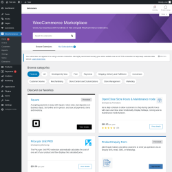 Page screenshot: WooCommerce &rarr; 