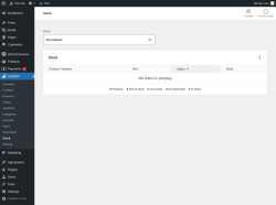 Page screenshot: Analytics &rarr; Stock
