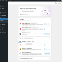 Page screenshot: Marketing