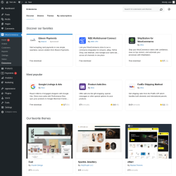 Page screenshot: WooCommerce &rarr; 