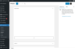 Page screenshot: Widgets &lsaquo; Test site &mdash; WordPress