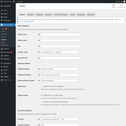 Page screenshot: WooCommerce &rarr; Settings