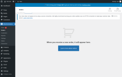 Page screenshot: WooCommerce &rarr; Orders