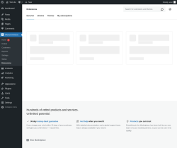 Page screenshot: WooCommerce &rarr; Extensions