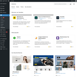 Page screenshot: WooCommerce &rarr; 