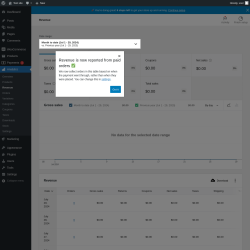 Page screenshot: Analytics &rarr; Revenue
