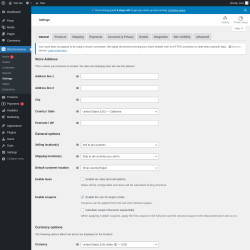 Page screenshot: WooCommerce &rarr; Settings
