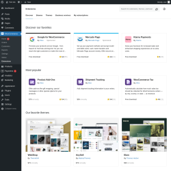 Page screenshot: WooCommerce &rarr; Extensions